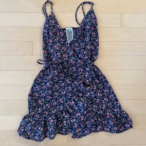 Free People Floral Wrap Dress